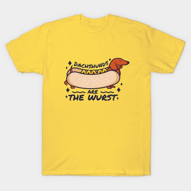 Wurst Weiner Dog T-Shirt by KerrieMarksArt